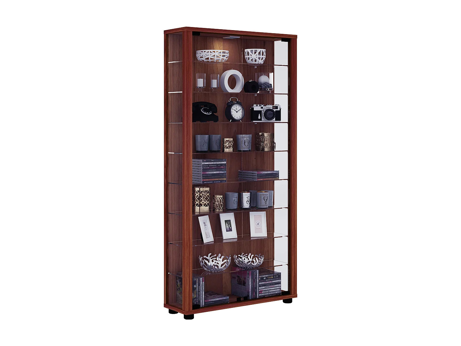 Houten Glas Stand Showcase Lumo Maxi