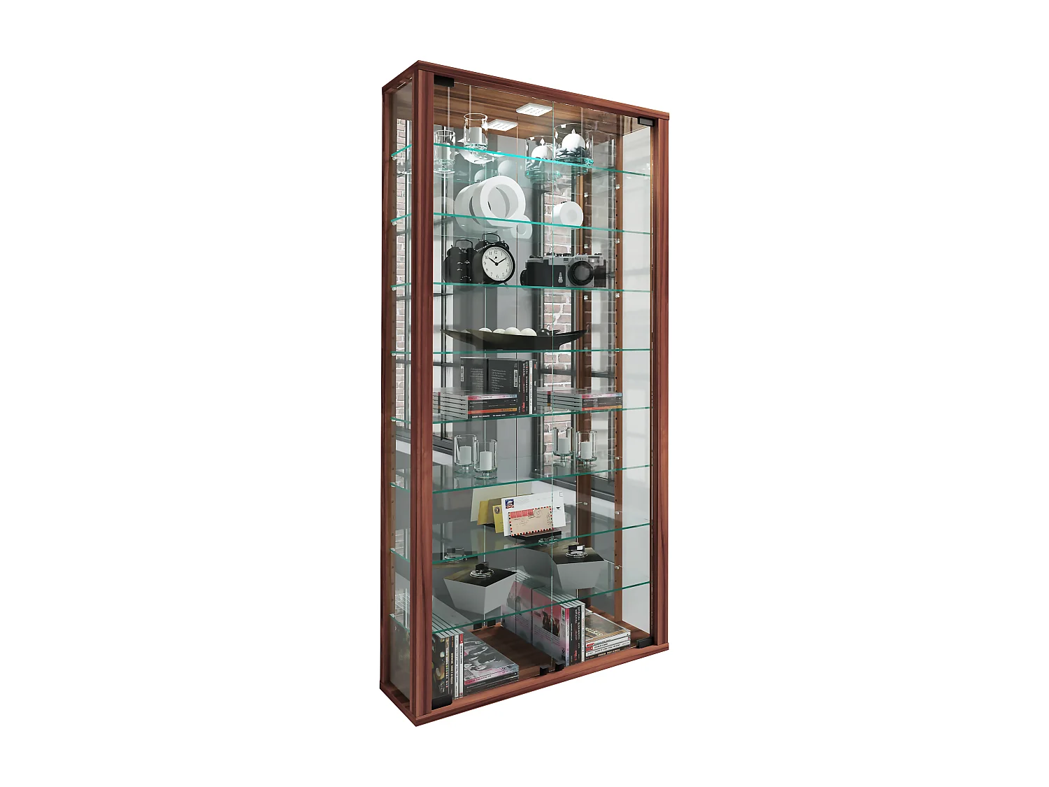 Wall display cabinet Vitrosa Nuts H. 115 x W. 59 x D. 18 cm