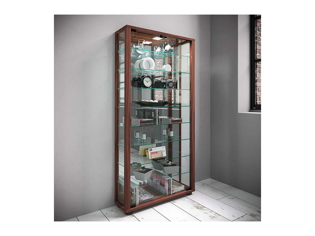 Armário em pé Lumo Nozes A. 115 x L. 59 x P. 18 cm