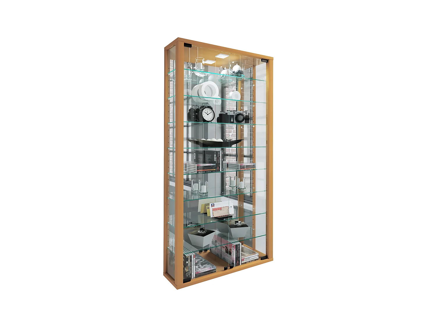 Wall display cabinet Vitrosa Book H. 115 x W. 59 x D. 18 cm