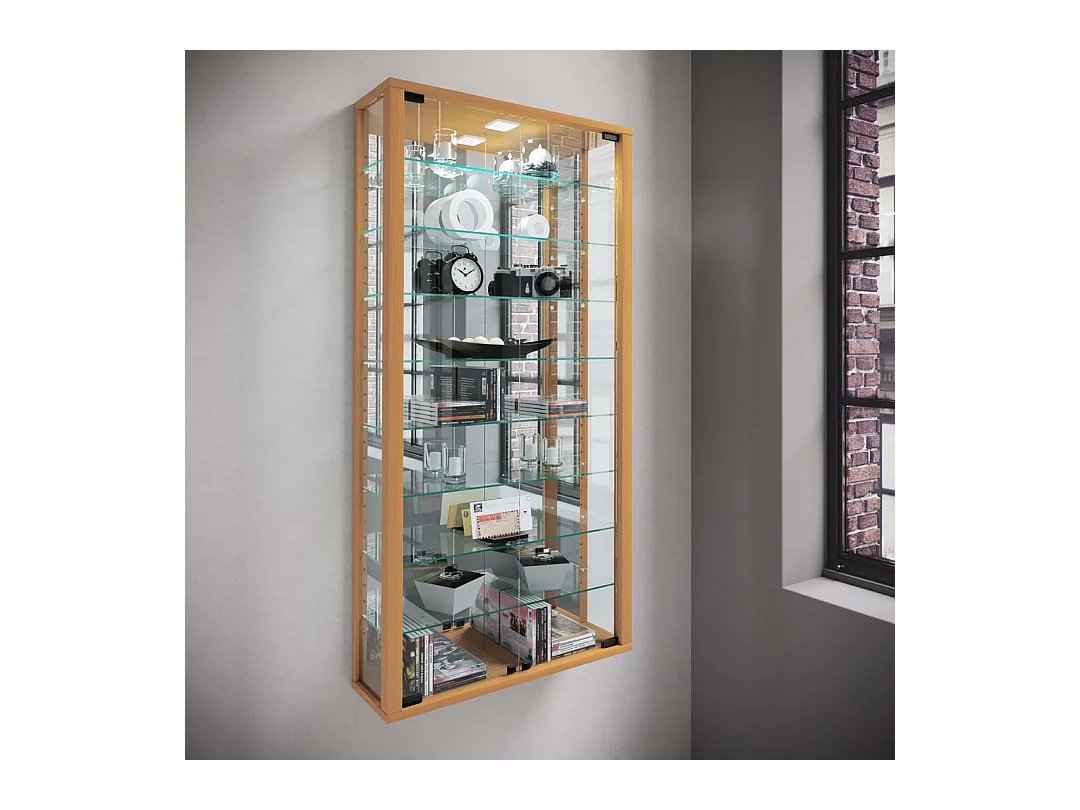 Wall display cabinet Vitrosa Book H. 115 x W. 59 x D. 18 cm