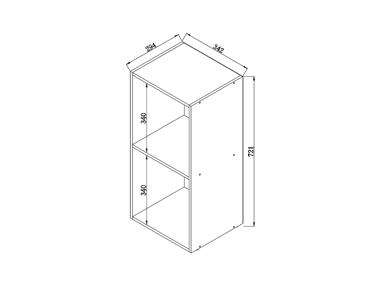 CD / DVD Media Shelf Platto Black H. 72 x W. 34 x D. 30 cm