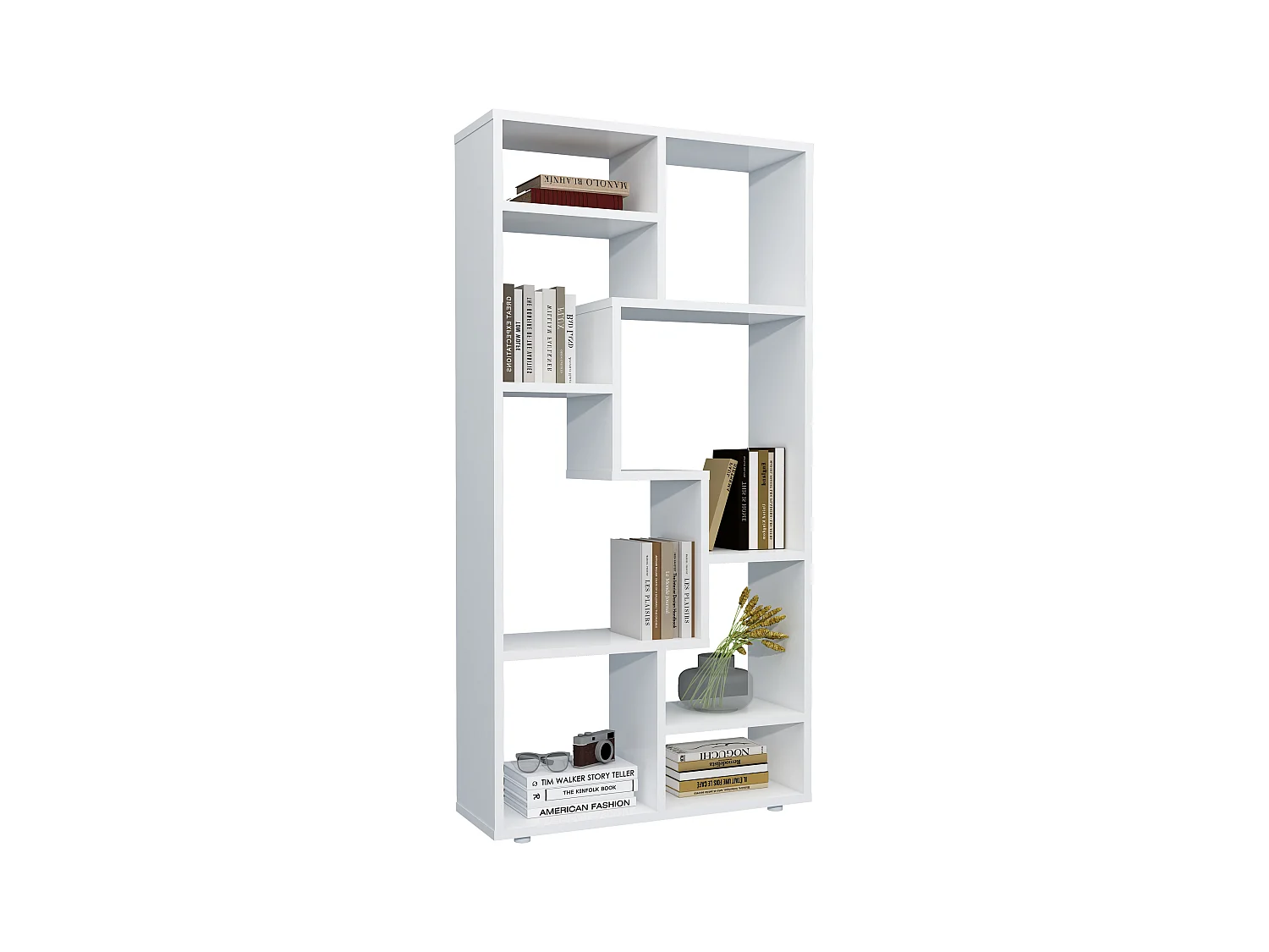 Holz Stand Regal Raumteiler Bücherregal Lanisa M