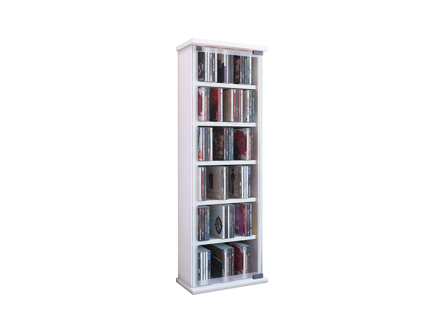 Prateleira de mídia de CD / DVD Classic Branco A. 92 x L. 31 x P. 18 cm