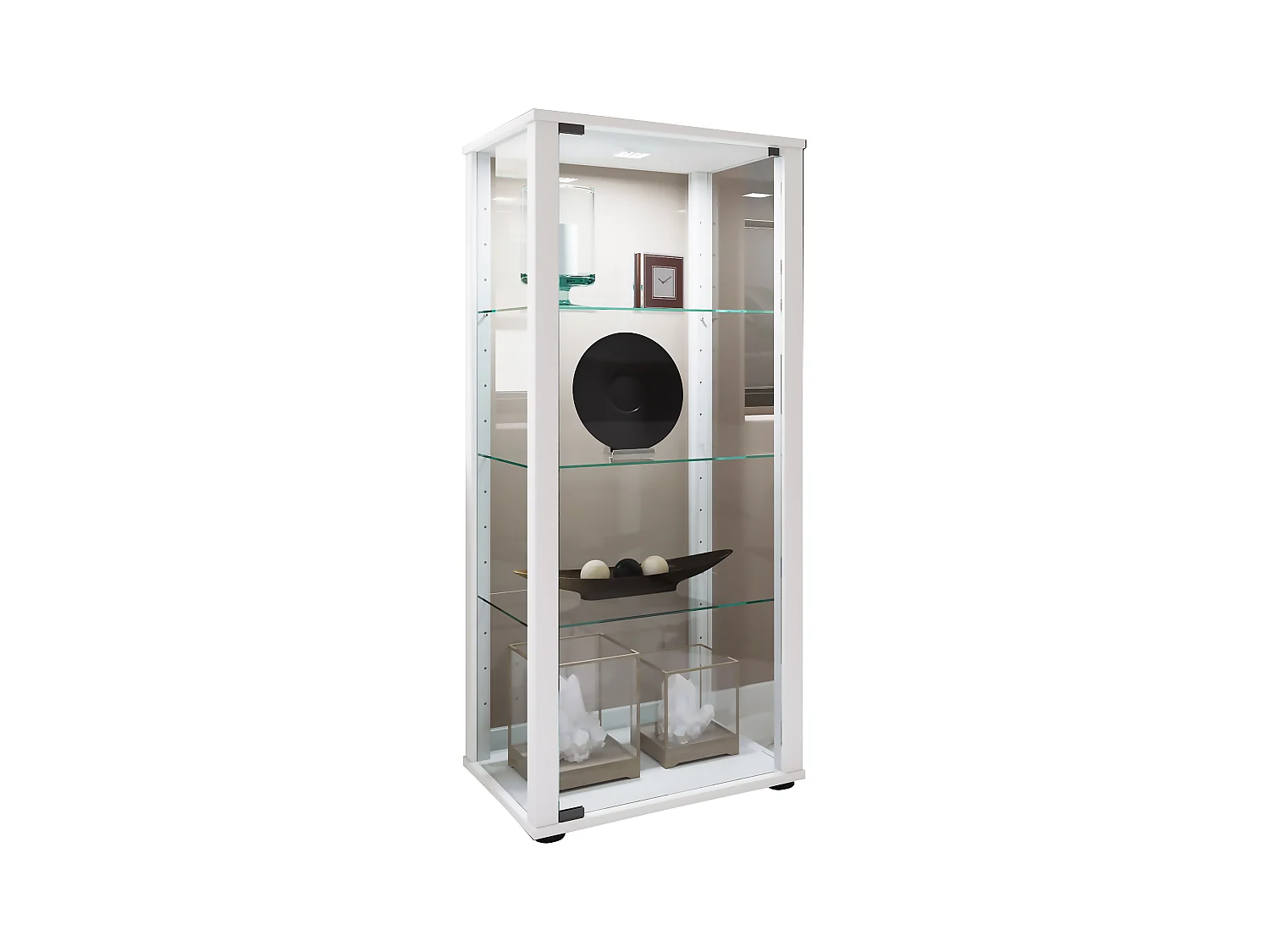 Standing cabinet Kavisa White H. 115 x W. 50 x D. 38 cm
