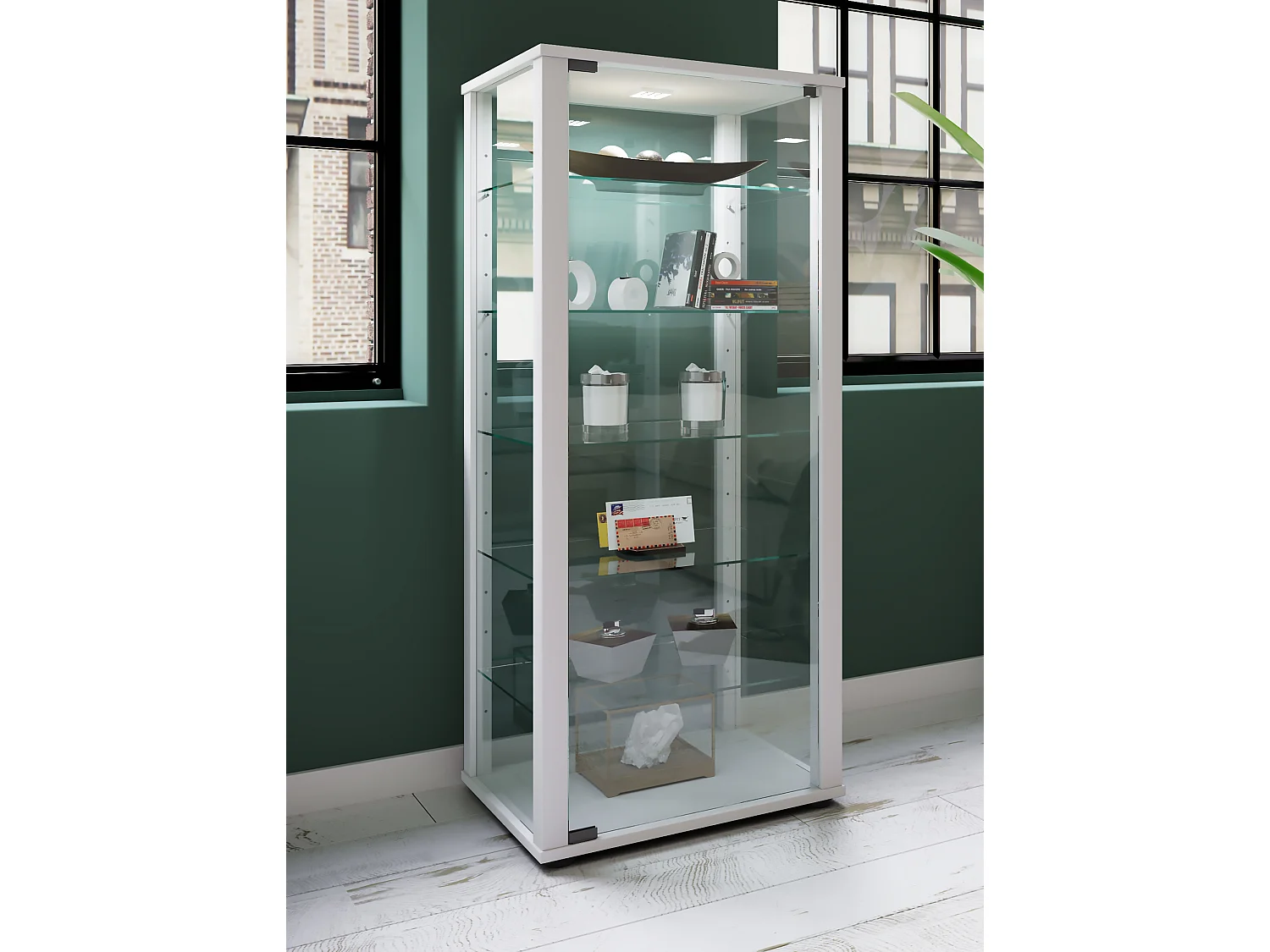 Standing cabinet Kavisa White H. 115 x W. 50 x D. 38 cm