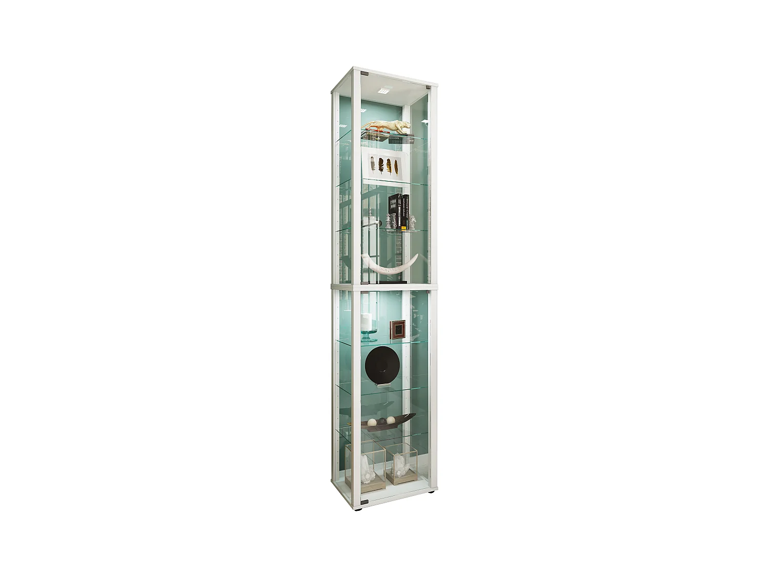 Standing cabinet Kavisa White H. 227 x W. 50 x D. 38 cm