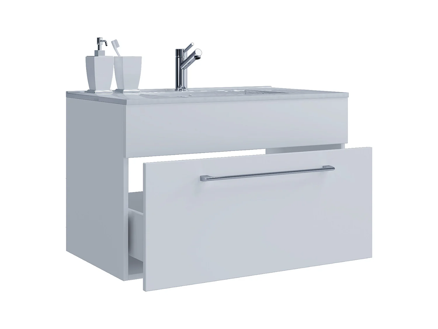 2-tlg. Waschplatz Waschtisch Badinos 1 Schublade