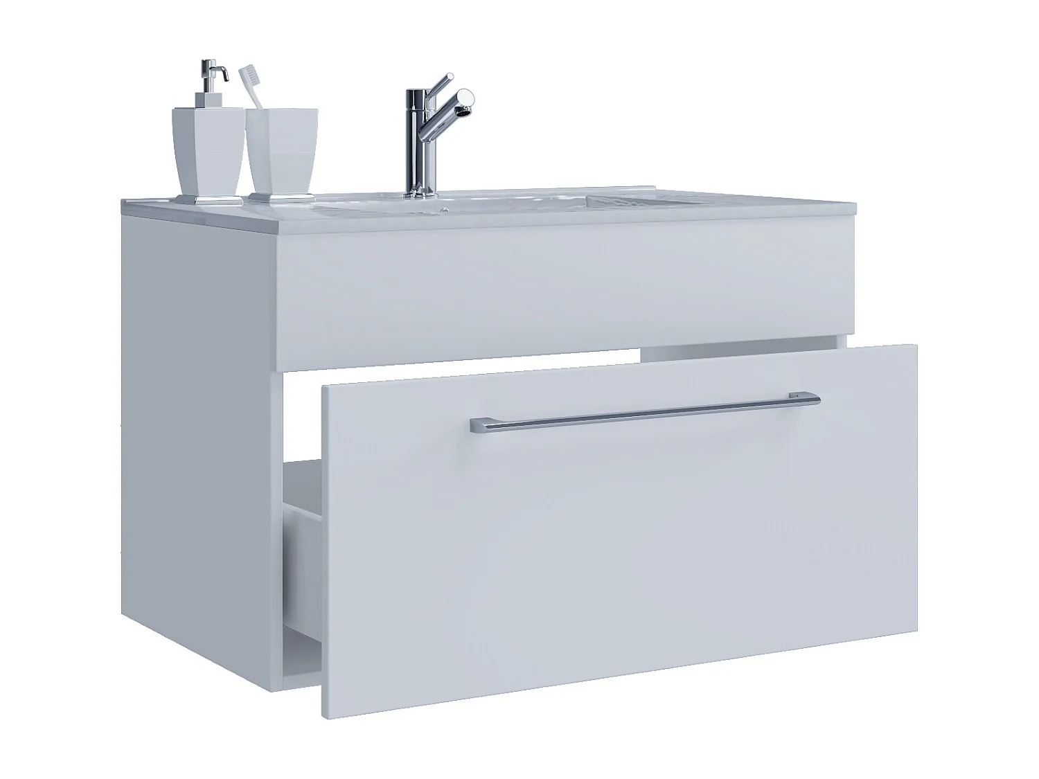 2-tlg. Waschplatz Waschtisch Badinos 1 Schublade