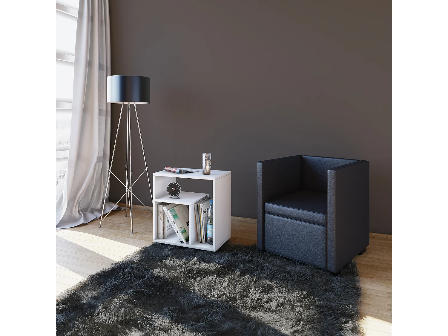 Holz Beistelltisch Couchtisch Sofatisch Zeito