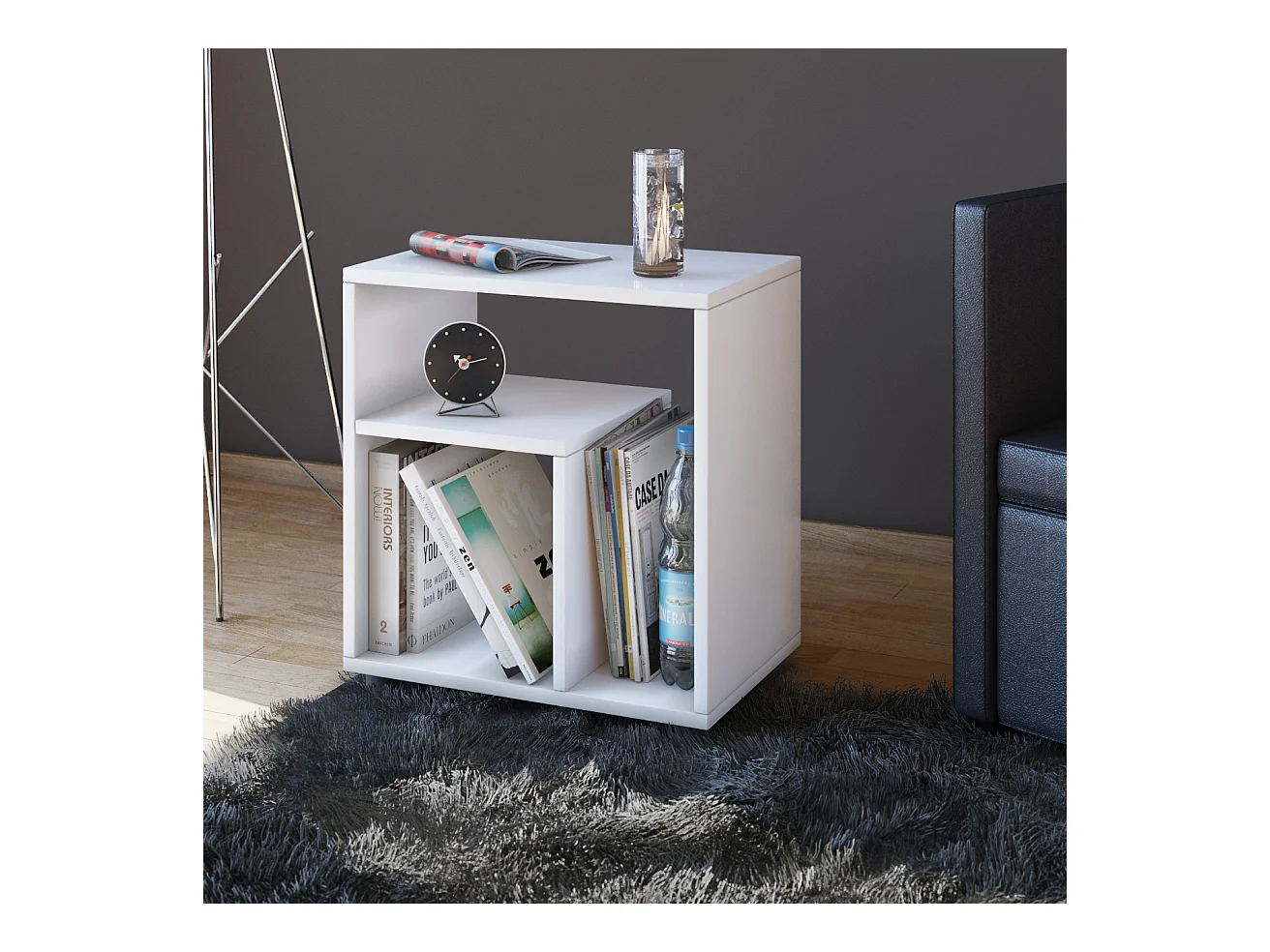 Side table & coffee table Zeito White H. 55 x W. 50 x D. 30 cm