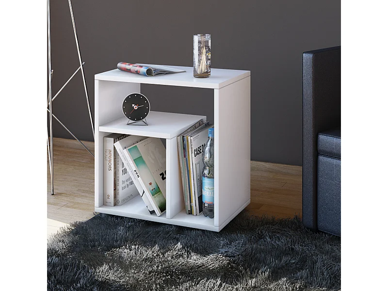 Side table & coffee table Zeito White H. 55 x W. 50 x D. 30 cm