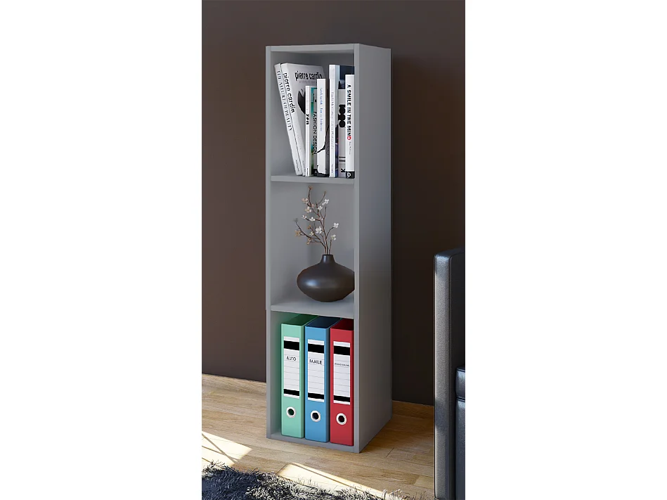 Estante Mendas Cinza A. 107 x L. 34 x P. 30 cm