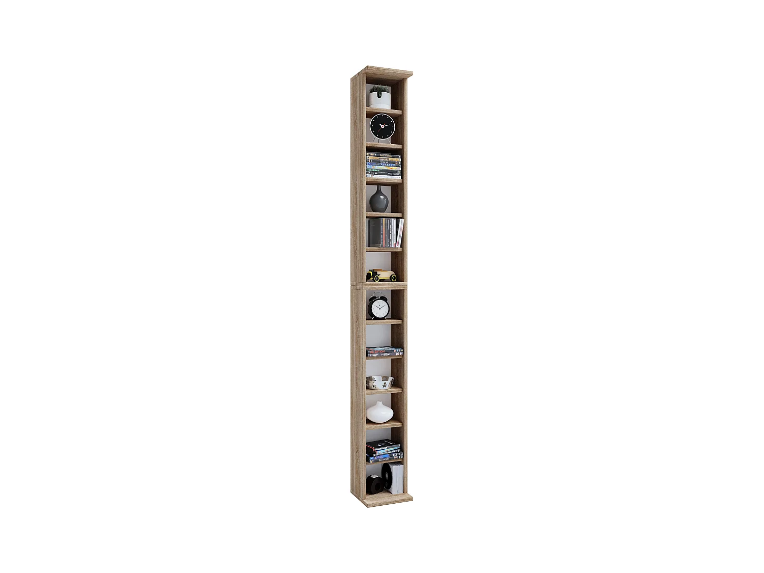 Stand Rack Bigol Sonoma oak (Sägerau) H. 180 x W. 21 x D. 20 cm