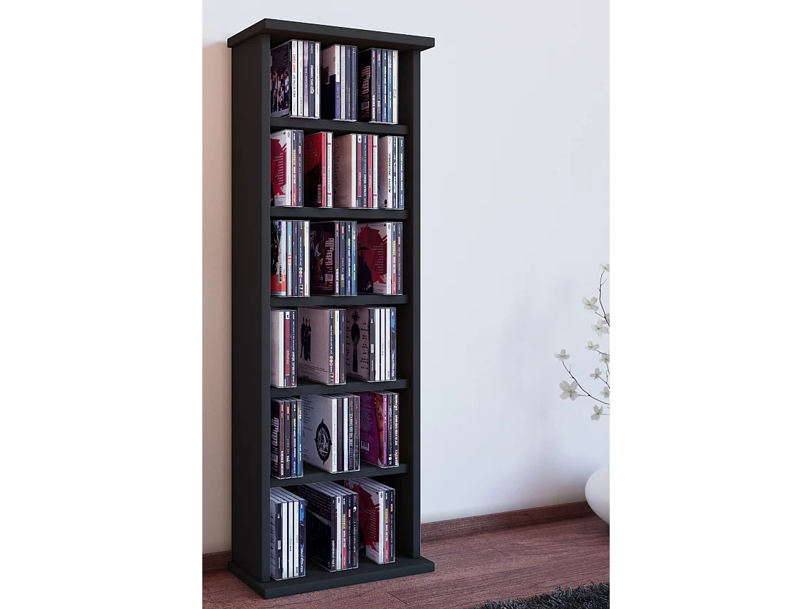 Holz CD DVD Stand Regal Schrank Ständer Vostan