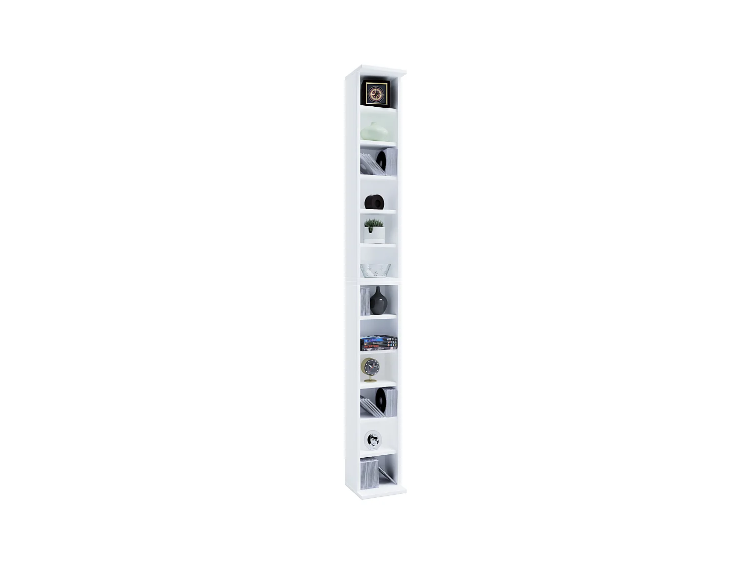 Stand Rack Bigol White H. 180 x W. 21 x D. 20 cm