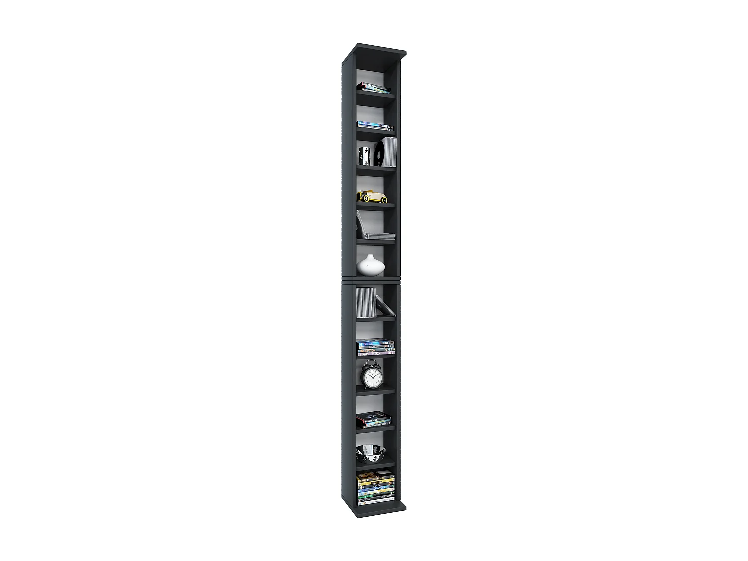 Stand Rack Bigol Black H. 180 x W. 21 x D. 20 cm
