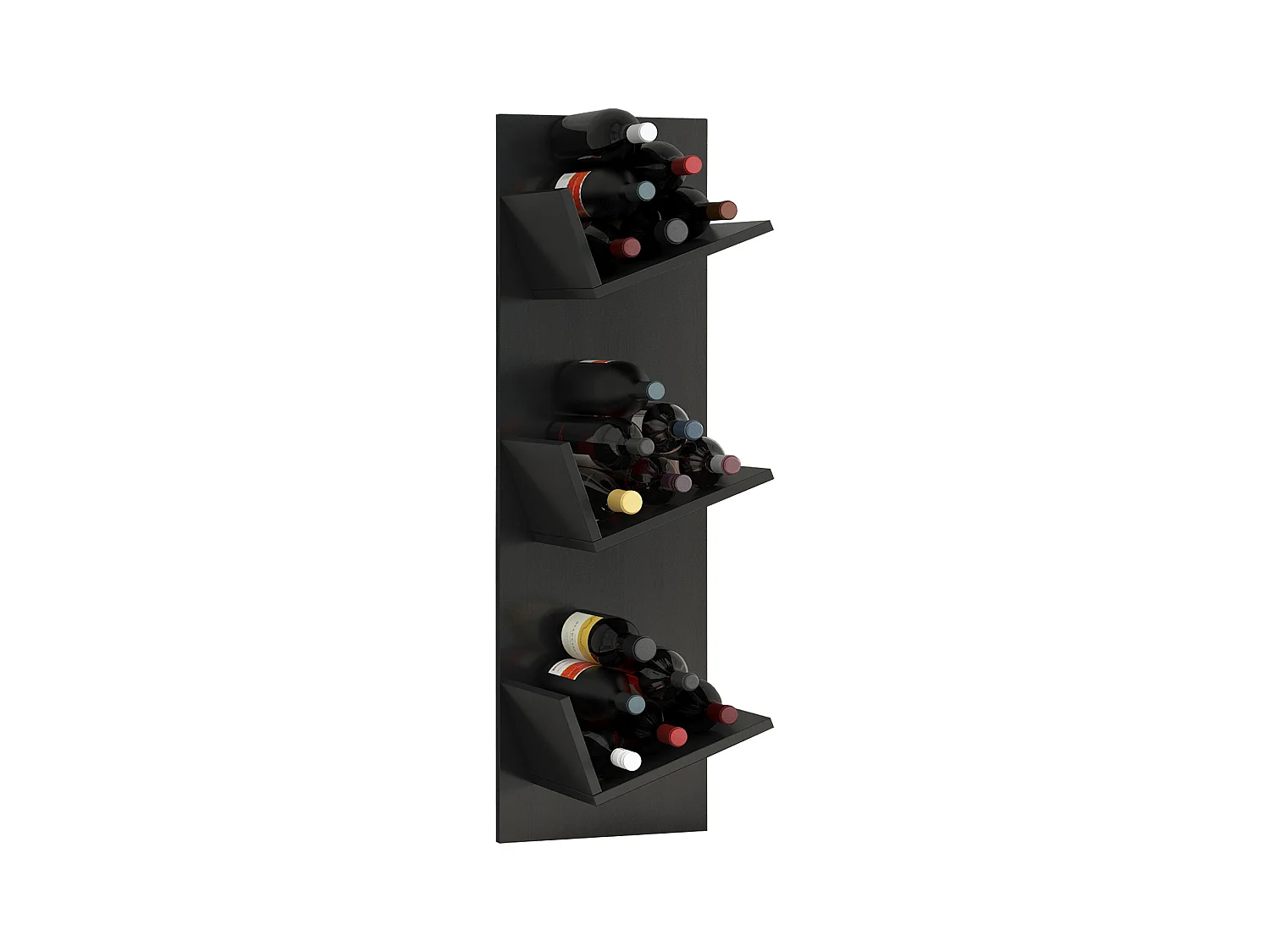 Holz Weinregal Wandregal Flaschen Wein Vinosi