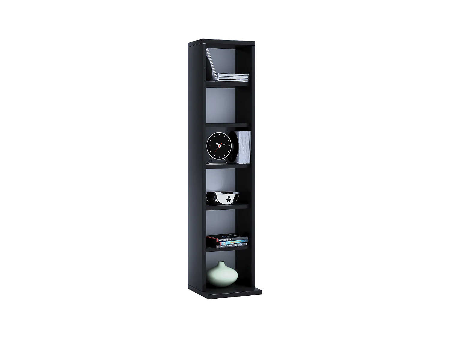 Stand Rack Elementa Black H. 92 x W. 21 x D. 20 cm