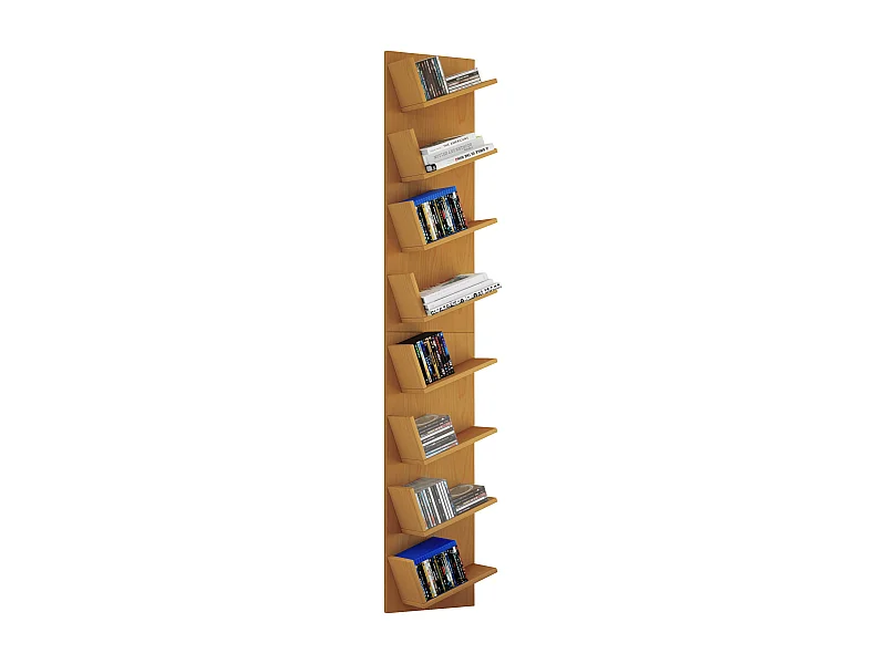 Wall Rack Lansi Book H. 180 x W. 33 x D. 16 cm