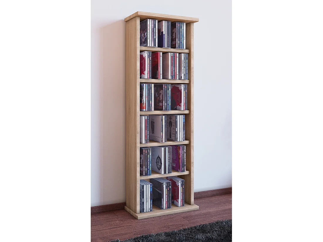 Holz CD DVD Stand Regal Schrank Ständer Vostan