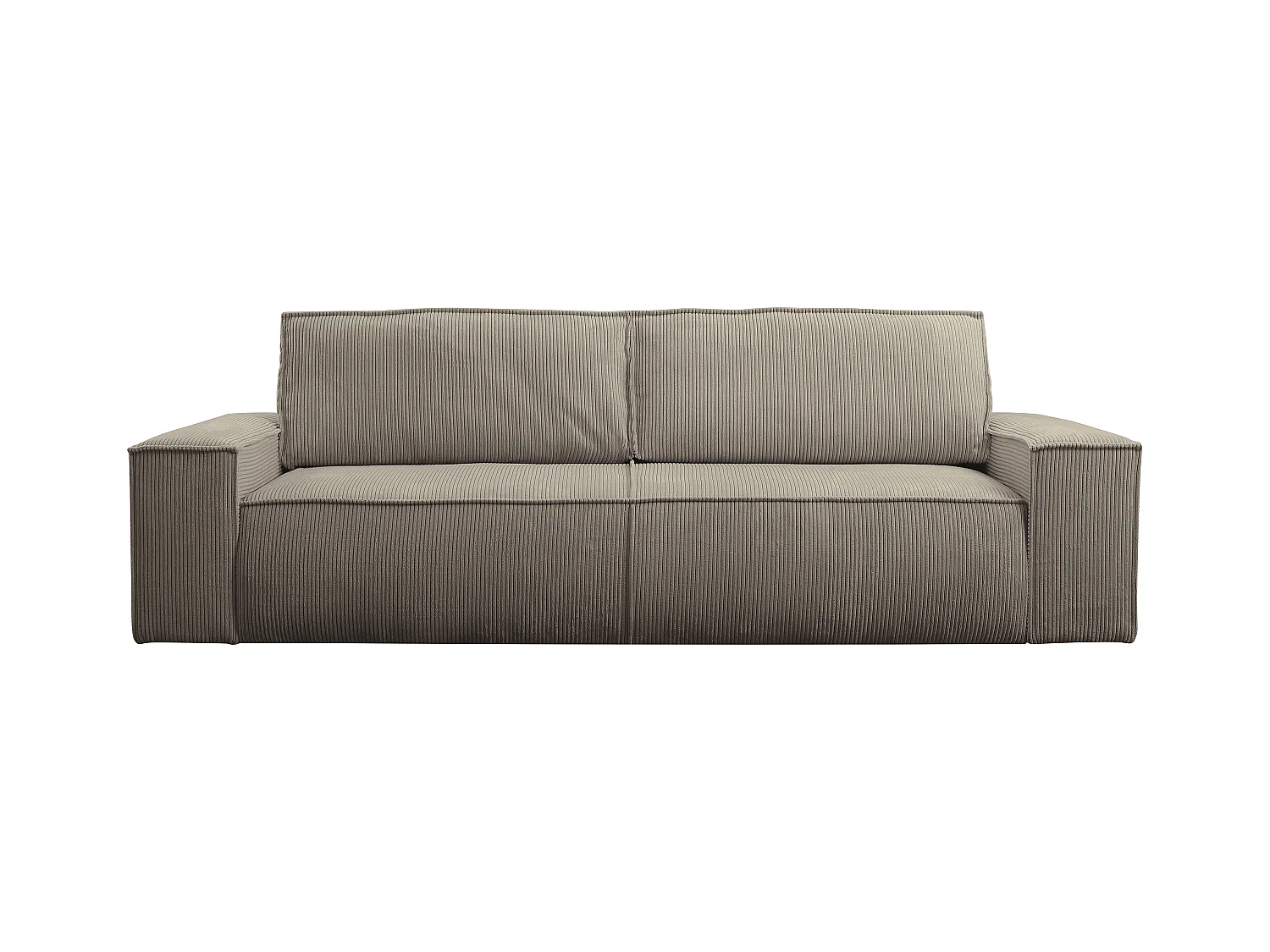 Schlafsofa 4-Sitzer - Cord - Taupe - AMELIA