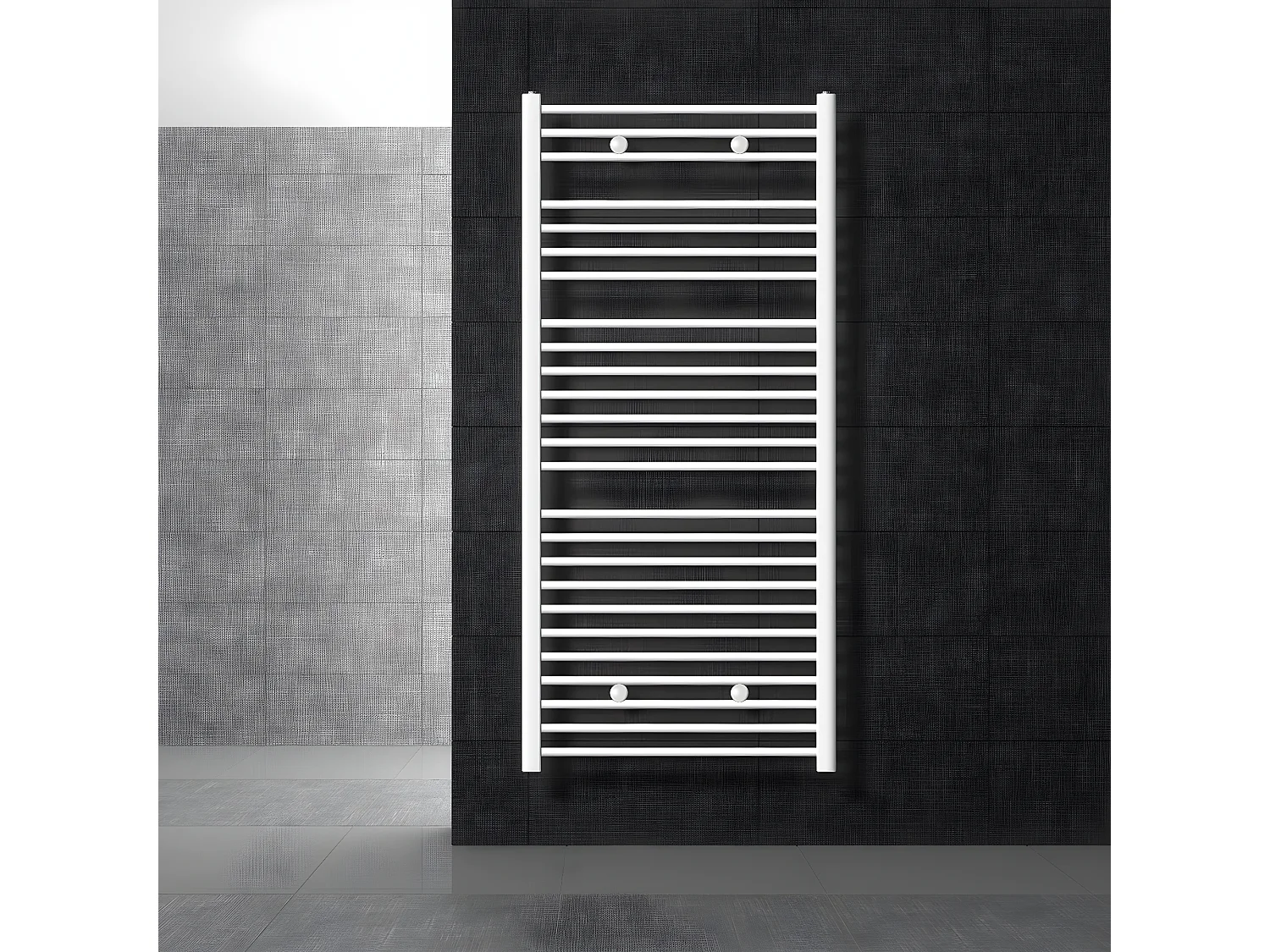 Radiatore da bagno Radiatore Sahara attacco laterale scaldasalviette bianco 750x1500 mm