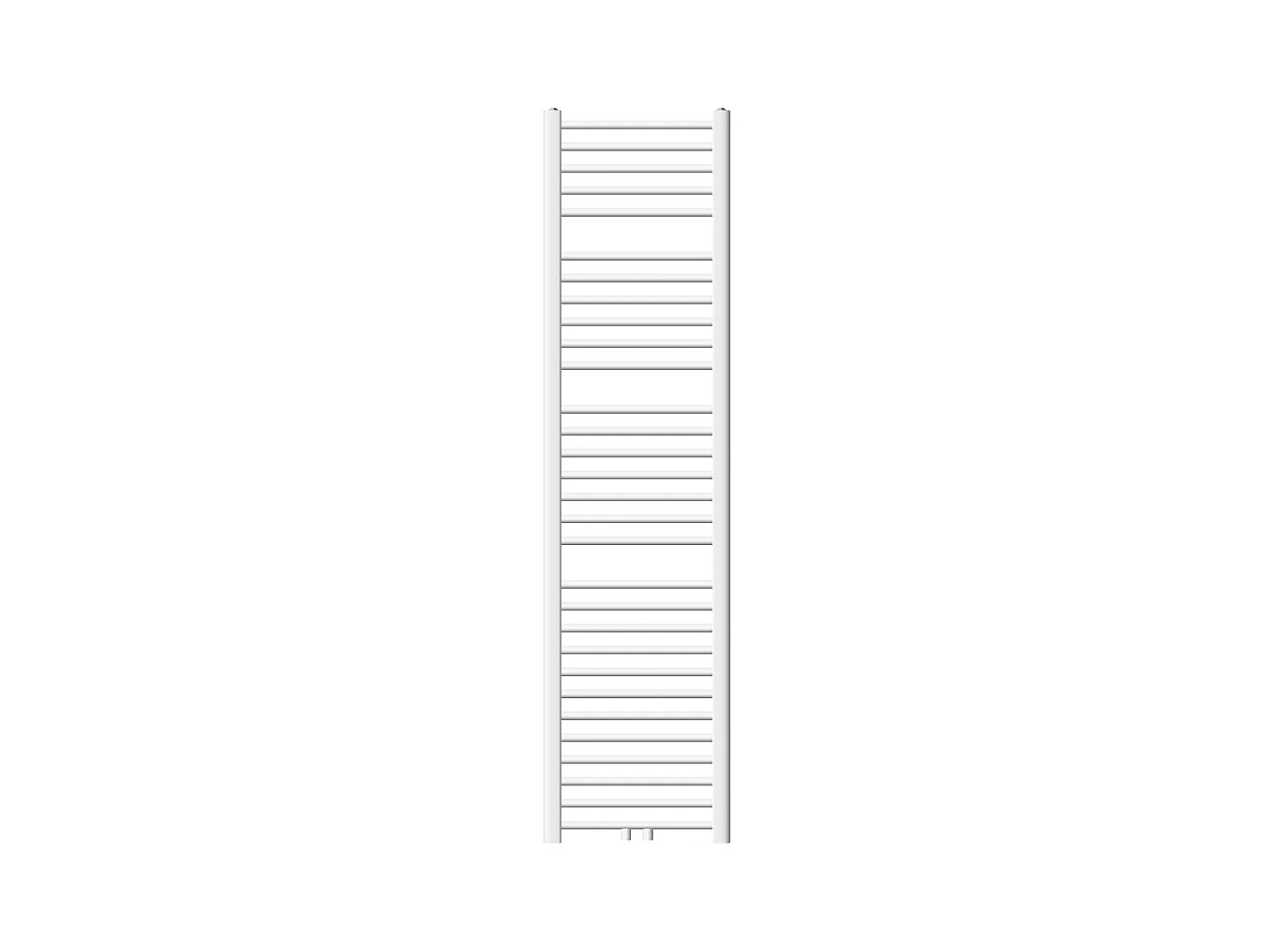 Radiador toallero de baño 400x1800 mm calefactor recto blanco, conexión central