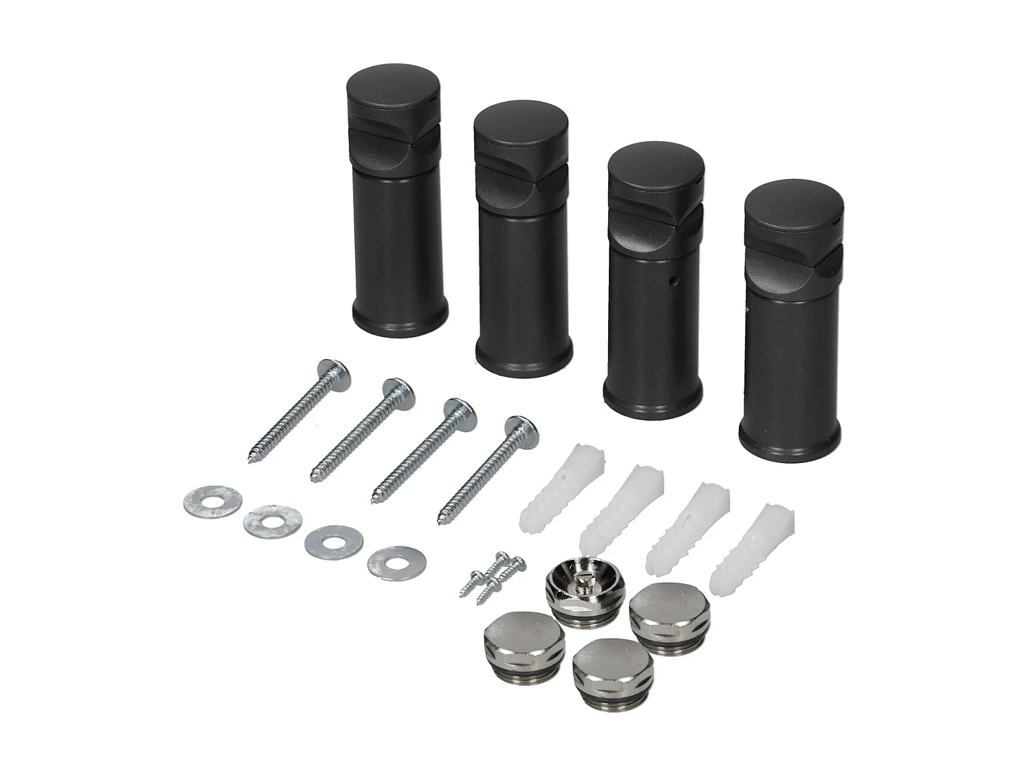 Radiatore bagno Radiatore Sahara attacco centrale scaldasalviette antracite 75x180 cm