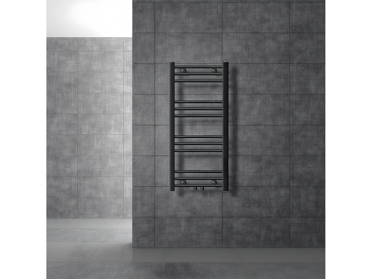 Radiatore da bagno Radiatore Sahara attacco centrale scaldasalviette antracite 4