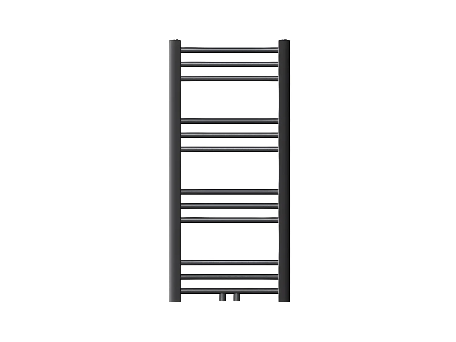 Radiateur sèche-serviette salle bain anthracite droit connexion central 40x80 cm