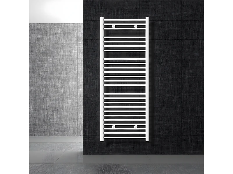 Sahara radiador de baño conexión lateral calentador de toallas blanco 600x1500 mm