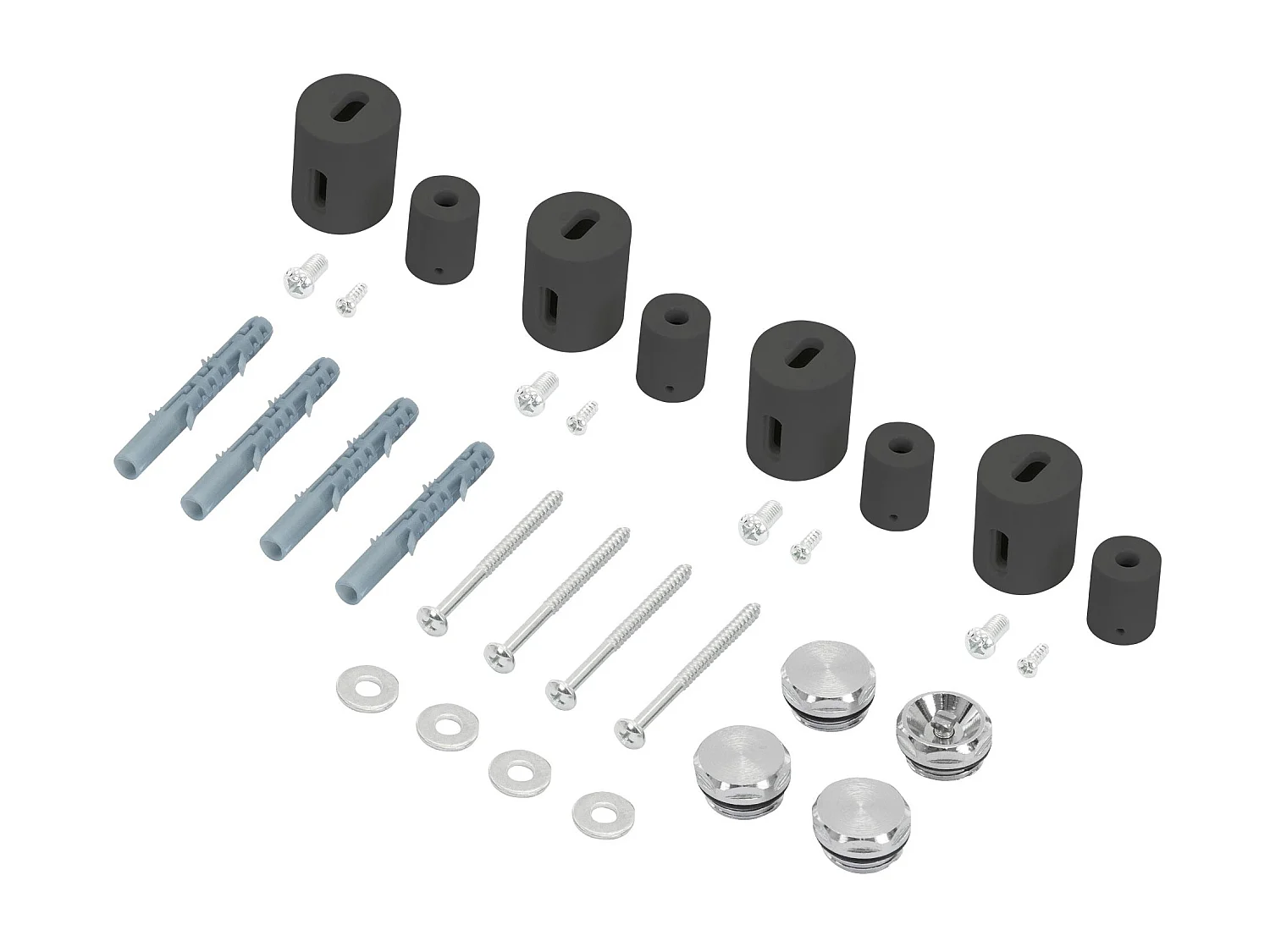 Radiatore da bagno design piatto antracite 600x800mm con connessione centrale