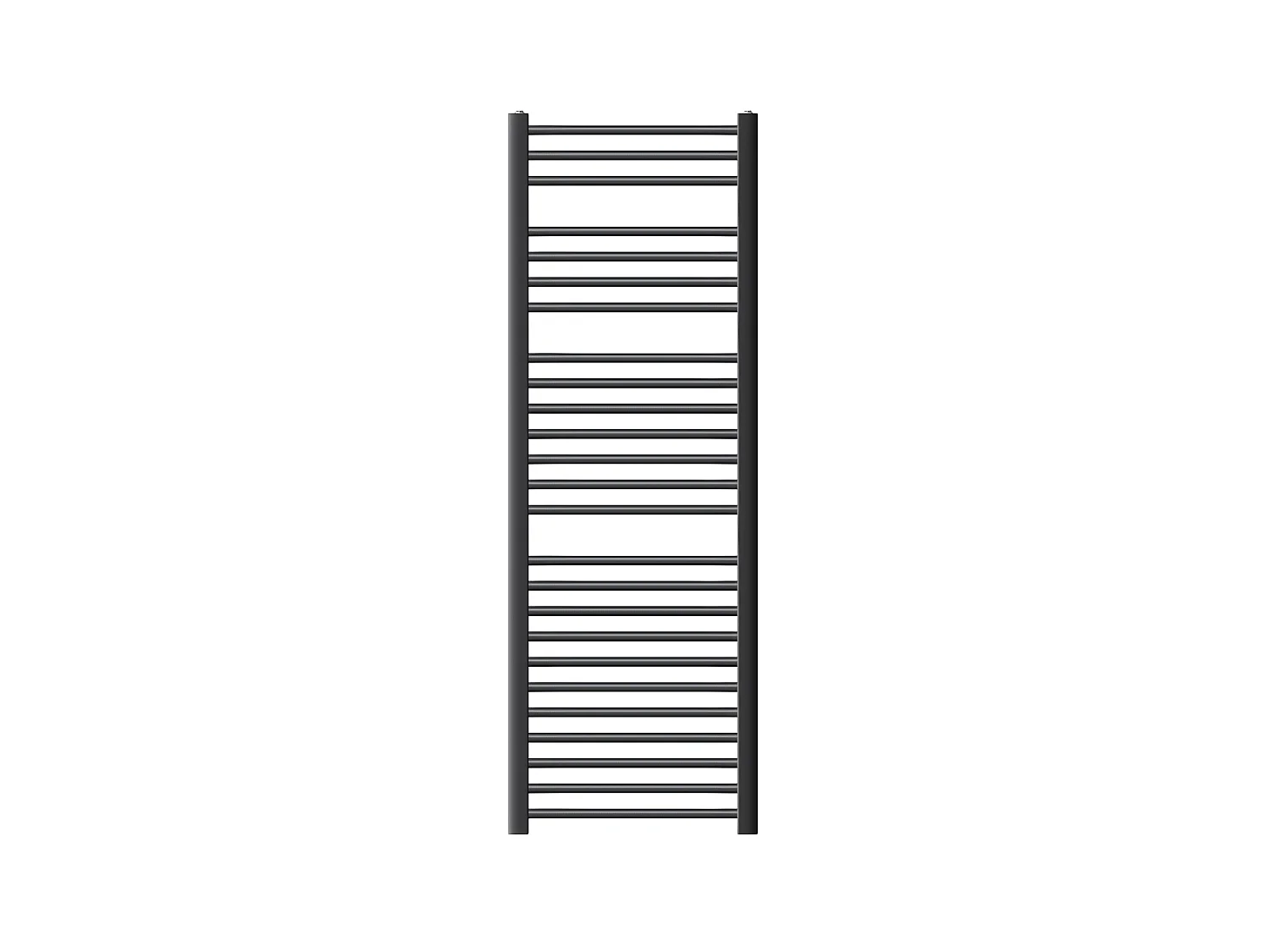 Radiateur sèche-serviette forme droite anthracite connexion latérale 50x150 cm