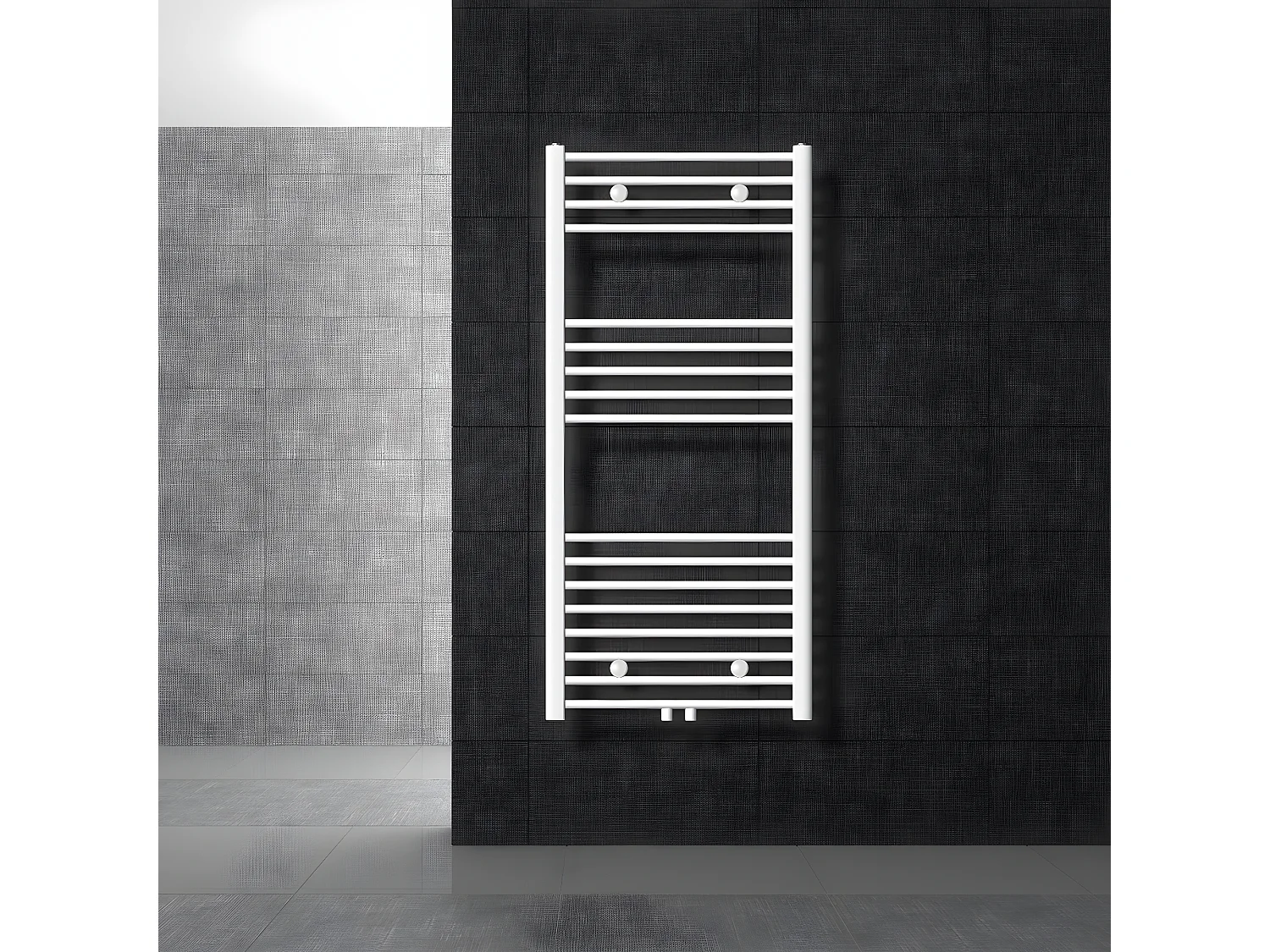 Radiatore Sahara termosifone calorifero per bagno centrale bianco 60x120 cm