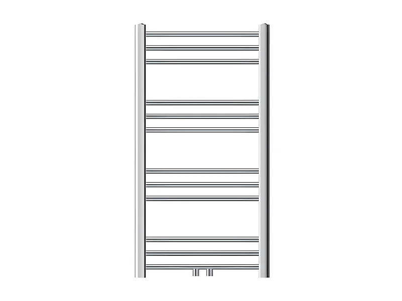 Radiador de baño conexión central toallero Sahara Cromo 50 x 80cm