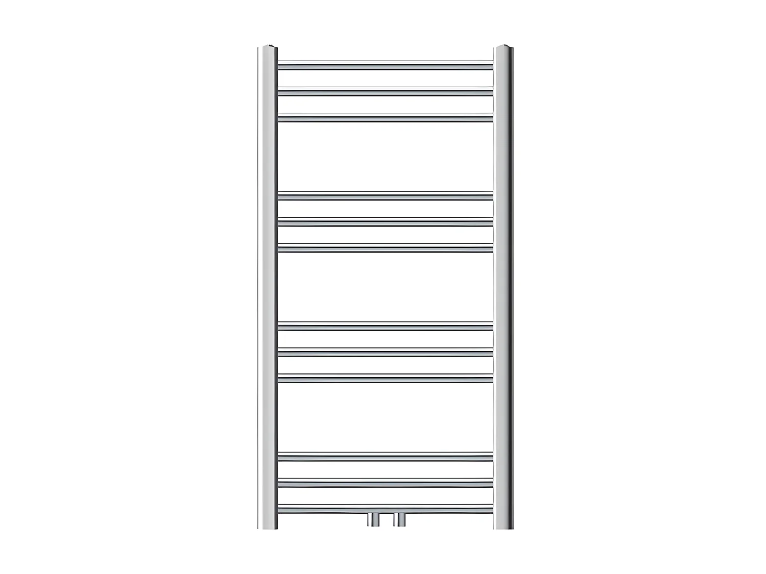 Radiador de baño conexión central toallero Sahara Cromo 50 x 80cm