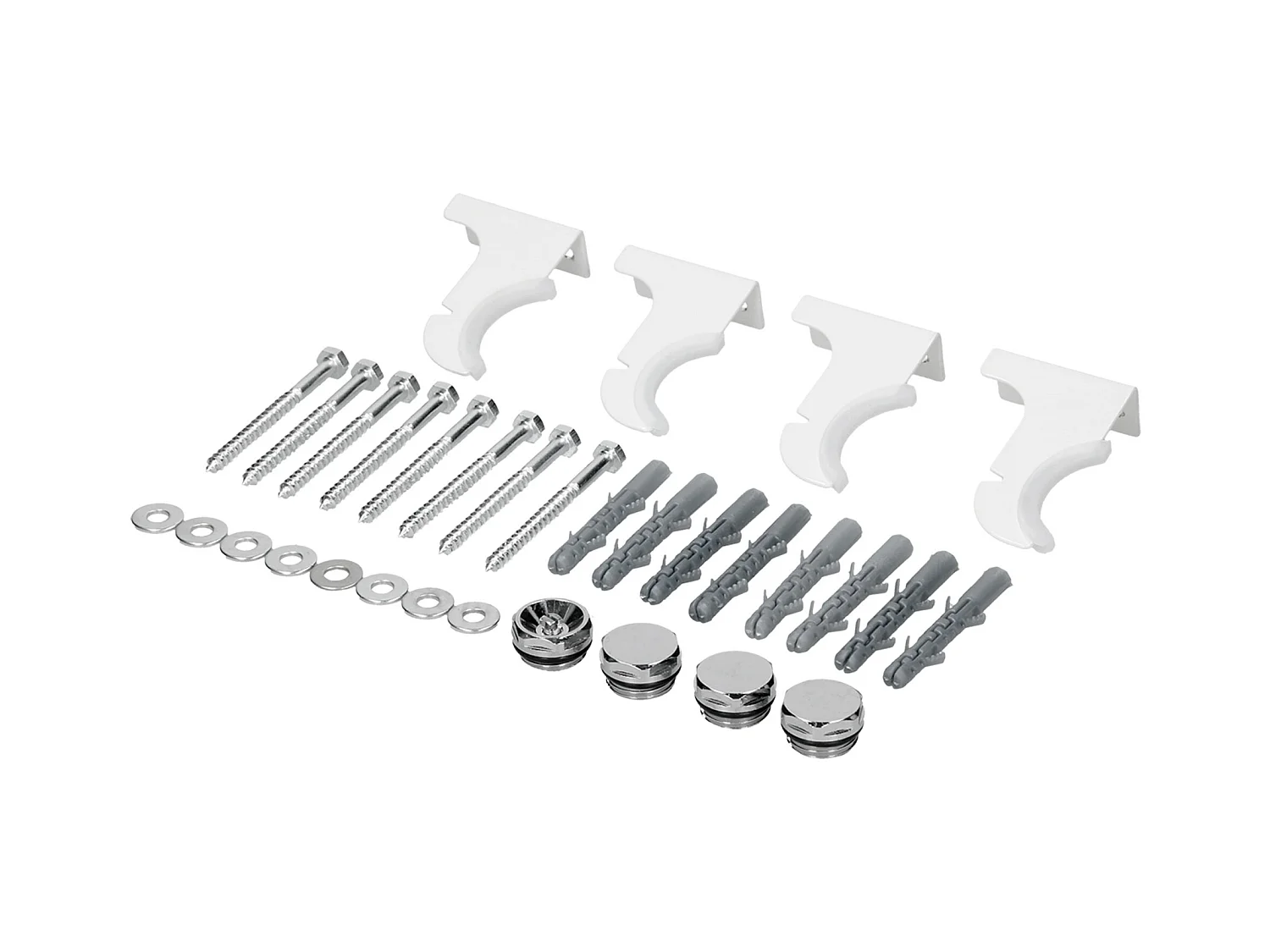 Radiateur Stella à panneaux blanc 260x1600 mm raccord central pour salle de bain