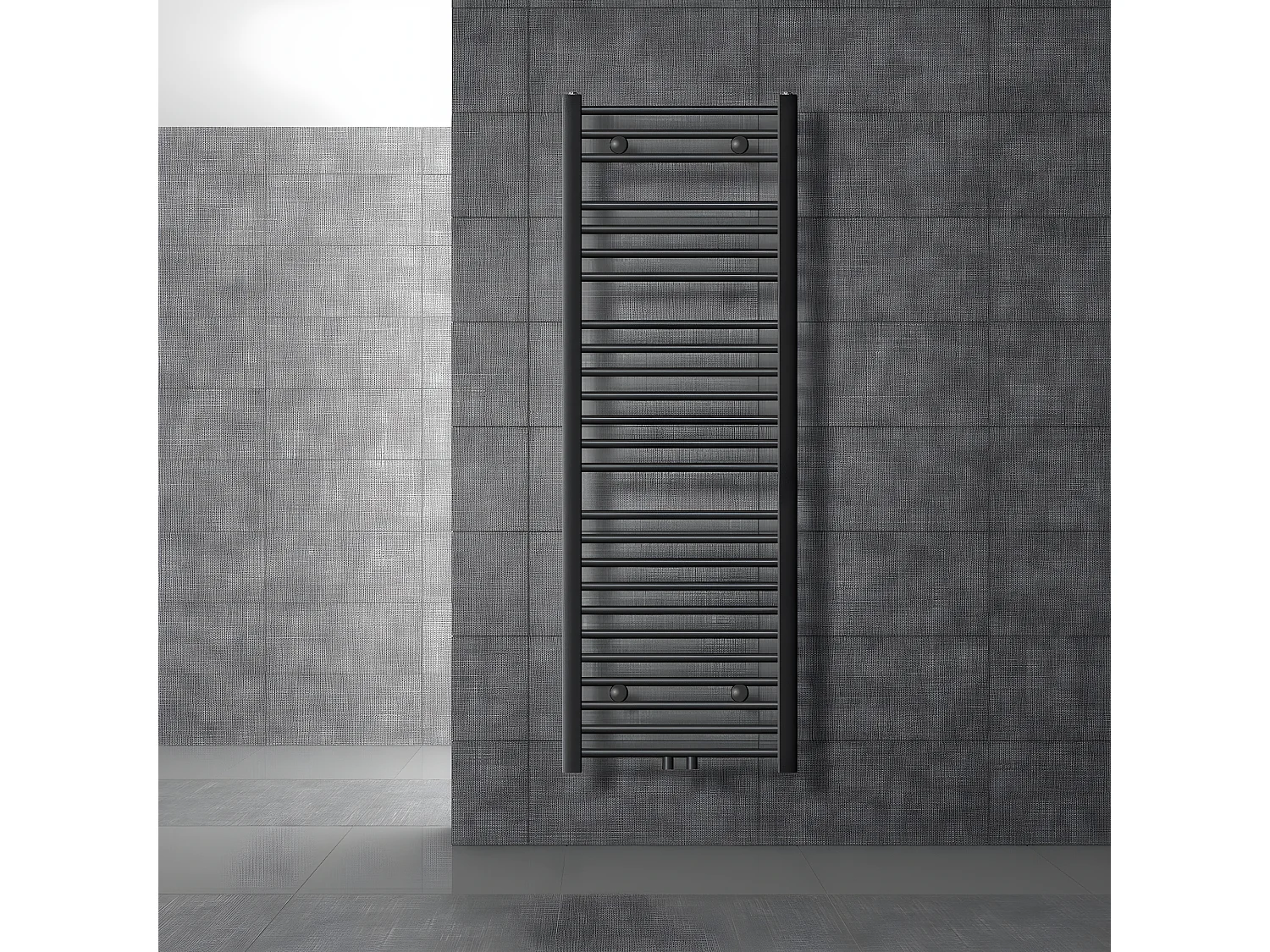 Radiador toallero de baño 50x120 cm calefactor antracita estufa diseño panel