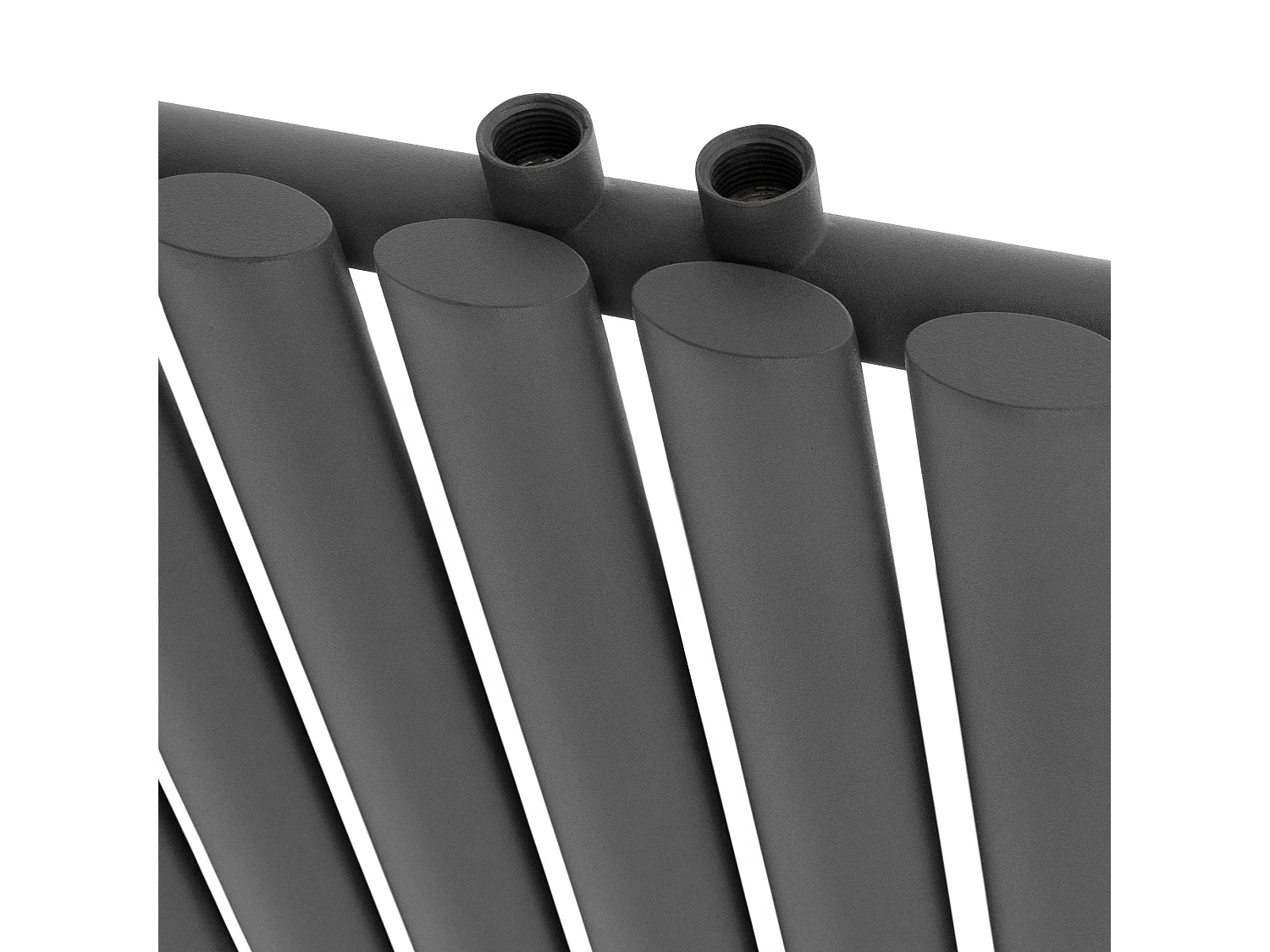 Radiatore termosifone antracite calorifero raccordo a sinistra 60x102 cm