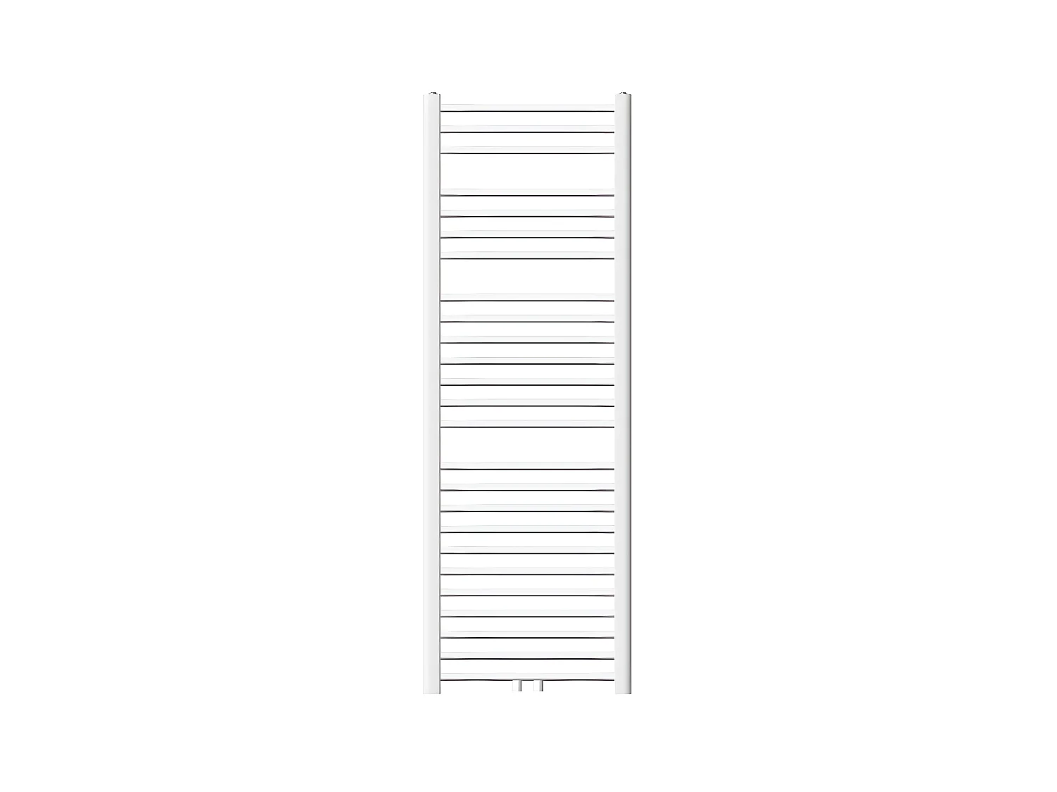 Radiateur sèche-serviette salle de bain droite blanc connexion central 50x150 cm
