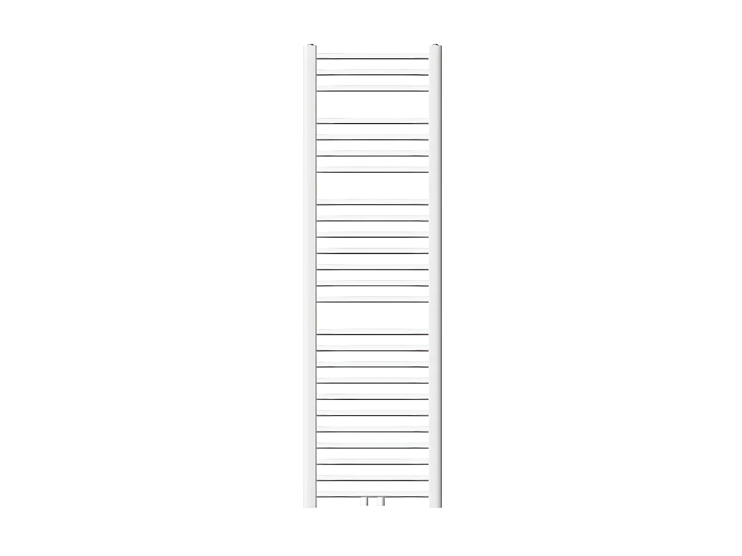 Radiateur sèche-serviette salle de bain acier blanc connexion central 40x150 cm
