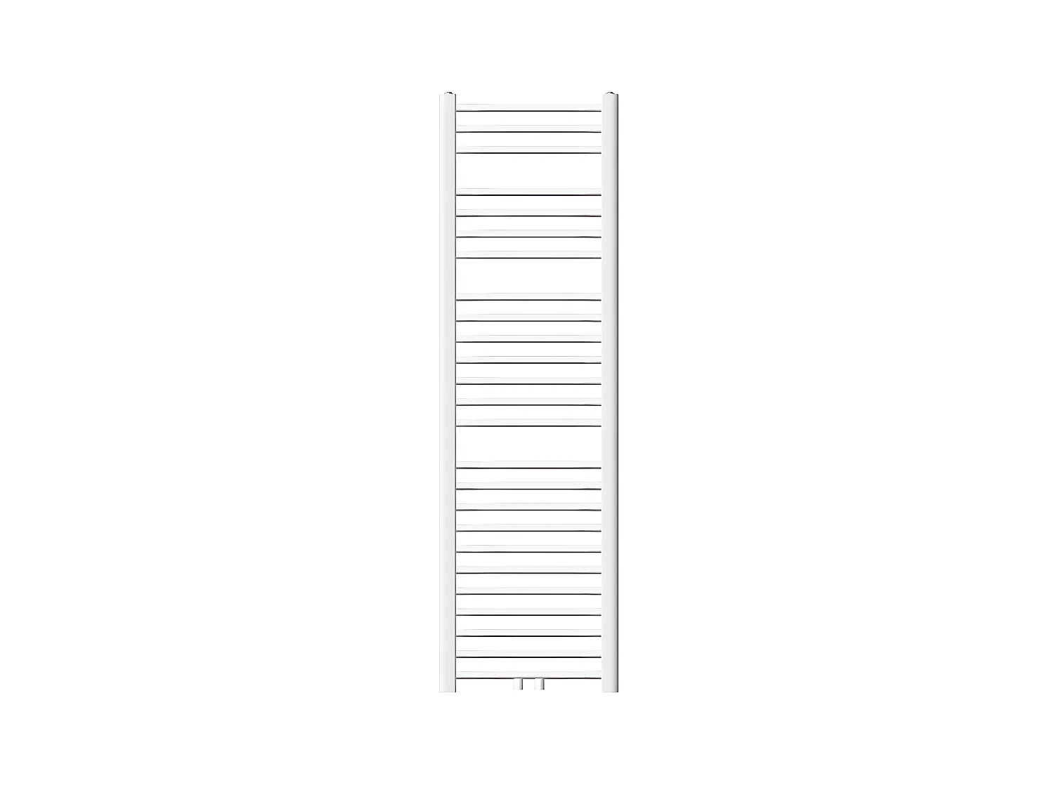 Radiateur sèche-serviette salle de bain acier blanc connexion central 40x150 cm