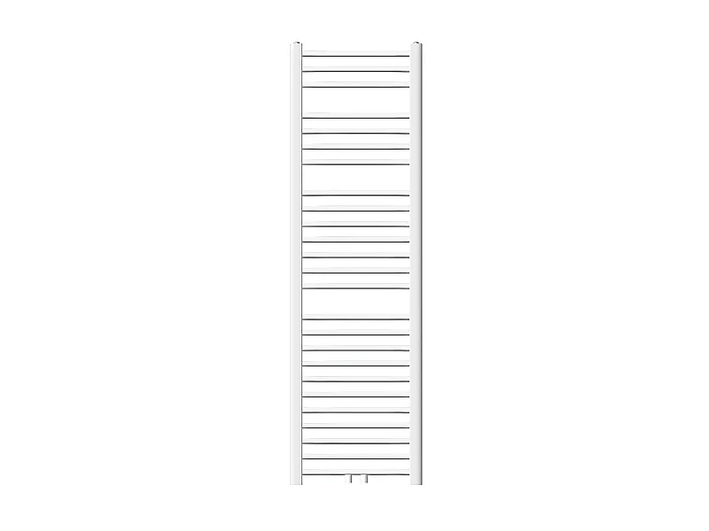 Radiateur sèche-serviette salle de bain acier blanc connexion central 40x150 cm