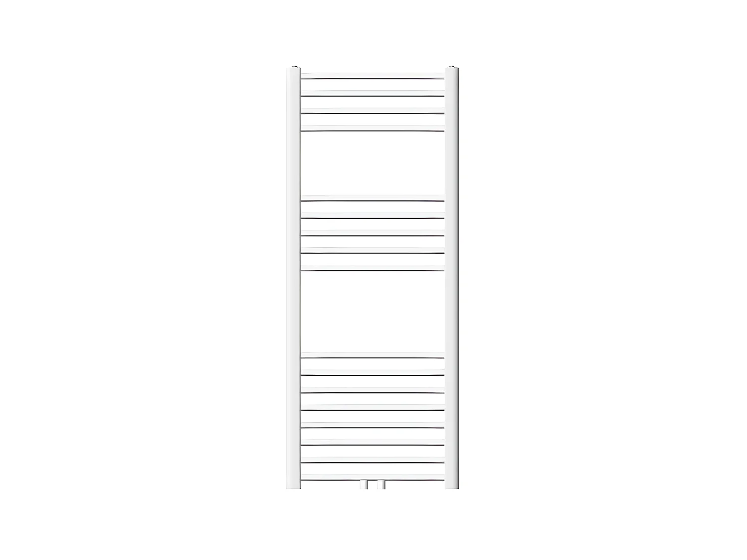 Radiateur sèche-serviette salle de bain droite blanc connexion central 50x120 cm