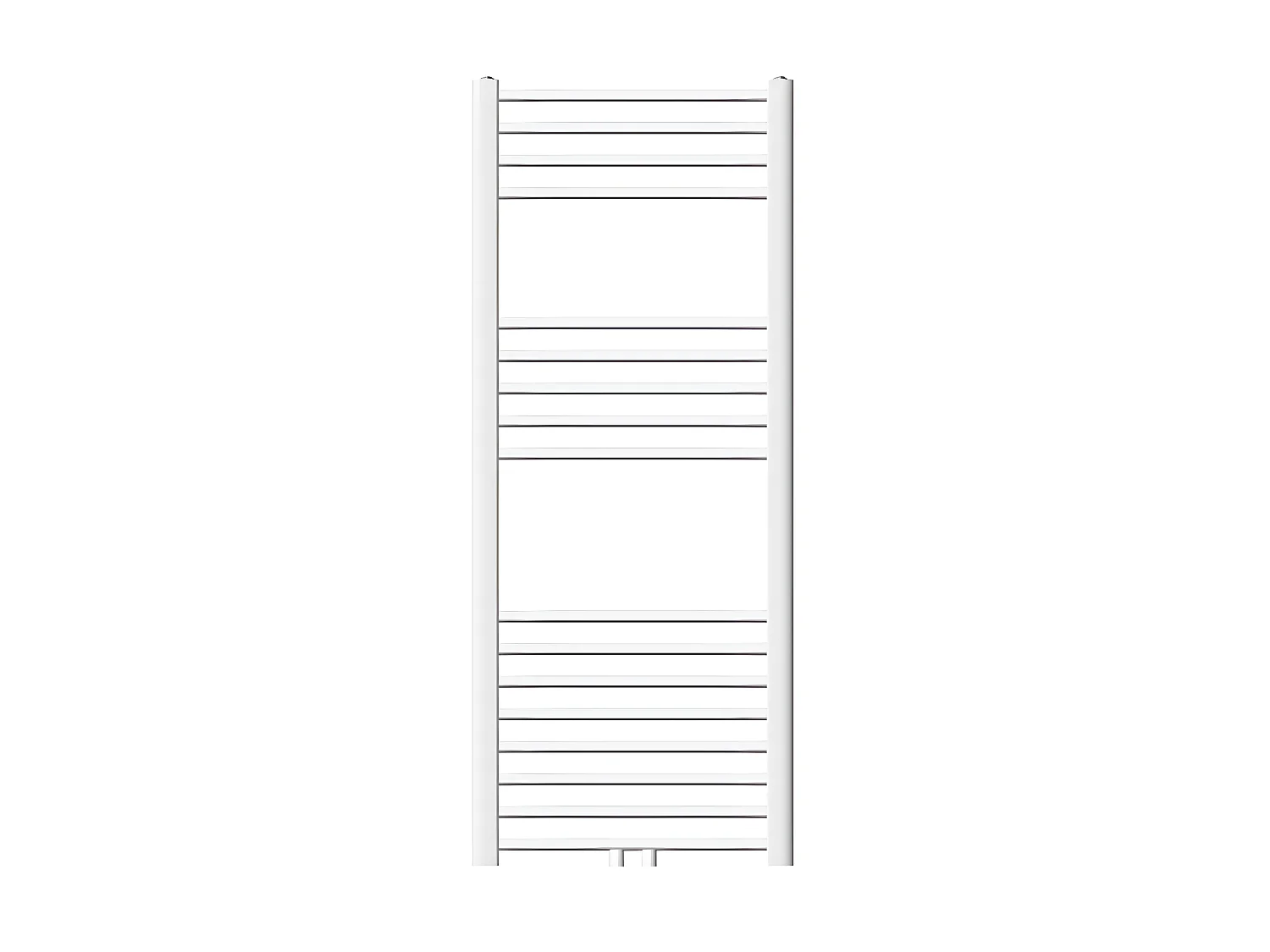 Radiateur sèche-serviette salle de bain droite blanc connexion central 50x120 cm