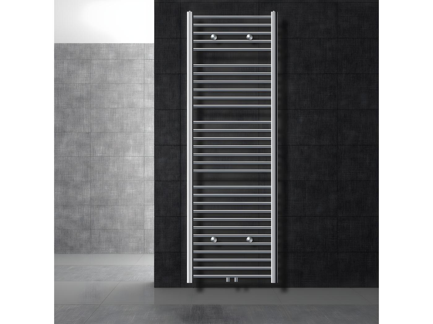 LuxeBath Radiatore Verticale Termosifone 500 X 1600 Mm Calorifero Antracite Scaldasalviette Riscaldamento Termoarredo Per Il Bagno Incl. Kit Di
