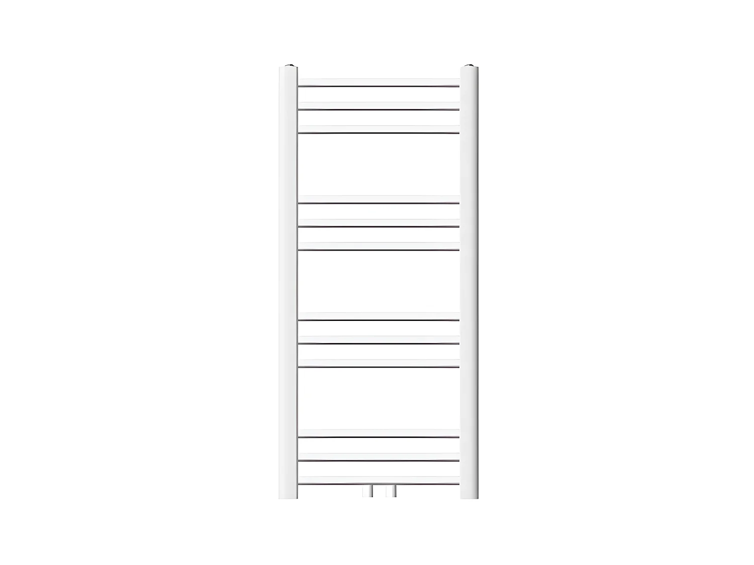 Radiateur sèche-serviette salle de bain droite blanc connexion central 40x80 cm