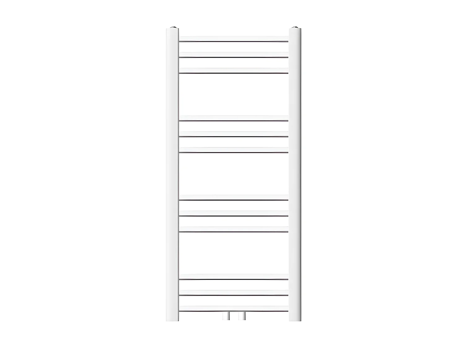 Radiateur sèche-serviette salle de bain droite blanc connexion central 40x80 cm