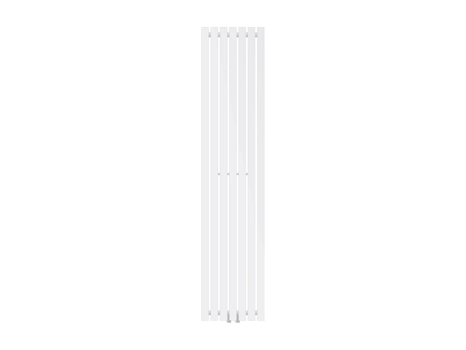 Radiateur Stella à panneaux blanc 370x1800 mm raccord central pour salle de bain